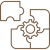 Icon beige: Puzzelteile