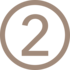 Icon beige: Zahl 2